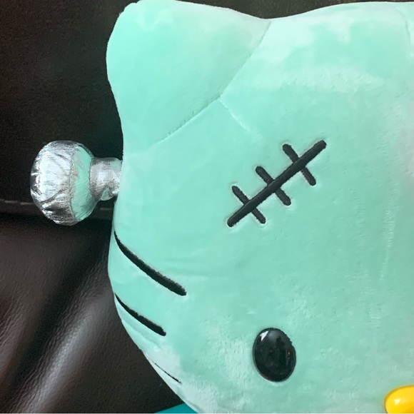 Hello Kitty Frankenstein with Pumpkin Large Plush Halloween Greeter - Picture 4 of 13